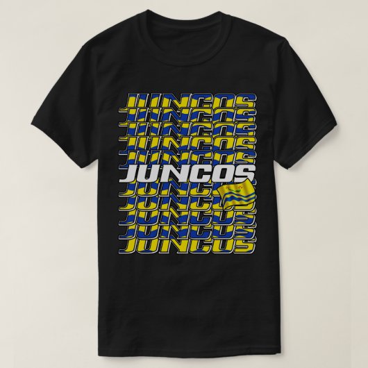 Juncos Cascade tekst 3 T-shirt (Design voorkant)