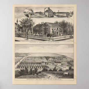 Junction City en Davis County, Kansas Poster