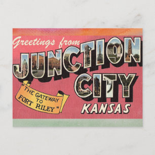 Junction City Kansas Vintage Briefkaart