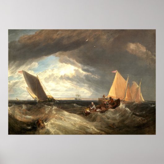 Junction of the Thames, William Turner Fine Art Poster (Voorkant)