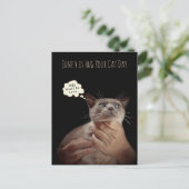 June 4 is Hug je Cat Day Briefkaart (Staand voorkant)