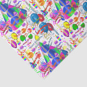 June, 7 Birthday Tissue Paper Tissuepapier (Detail)