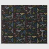 June, 9 Birthday Gift Wrapping Paper Cadeaupapier (Vlak)