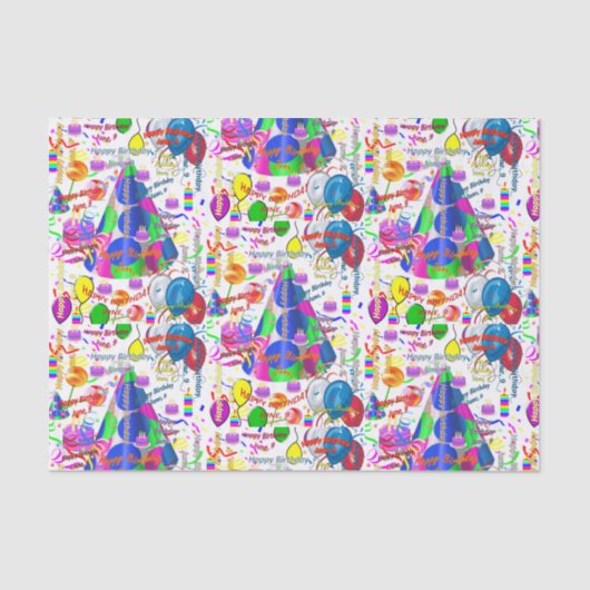 June, 9 Birthday Tissue Paper Tissuepapier (Voorkant)