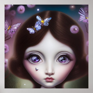 June Alexandrite Birthstone Girl Poster