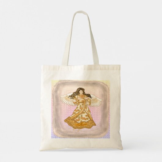 June Birthday Angel aangepaste name Canvas tas (Achterkant)