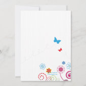 June Garden Photo Invitation Kaart (Achterkant)