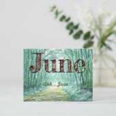 JUNE HAPPY MAAND by Slipperywindow Briefkaart (Staand voorkant)
