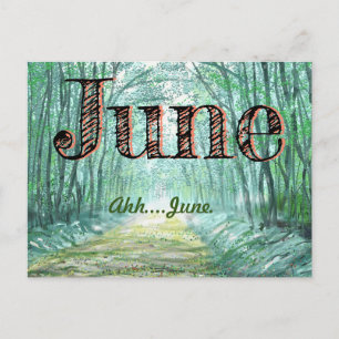 JUNE HAPPY MAAND by Slipperywindow Briefkaart