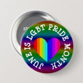 June is LGBT Pride Month Button (Voorkant /achterkant)