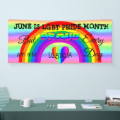 June is LGBT Pride Month Button Spandoek (Beurs)