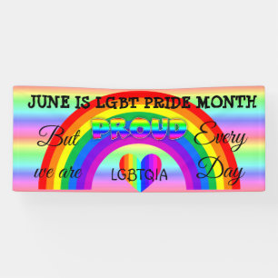 June is LGBT Pride Month Button Spandoek