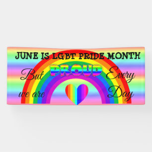 June is LGBT Pride Month Button Spandoek