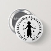 June is Lipedema Awareness Maand Ronde Button 5,7 Cm (Voorkant /achterkant)