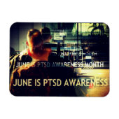 June is PTSD Awareness Month Flat Magnet Magneet (Horizontaal)