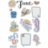 June Sticker Sheet – Summer Start (Devant)