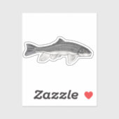 June Sucker Fish Vector Illustratie Sticker (Vel)