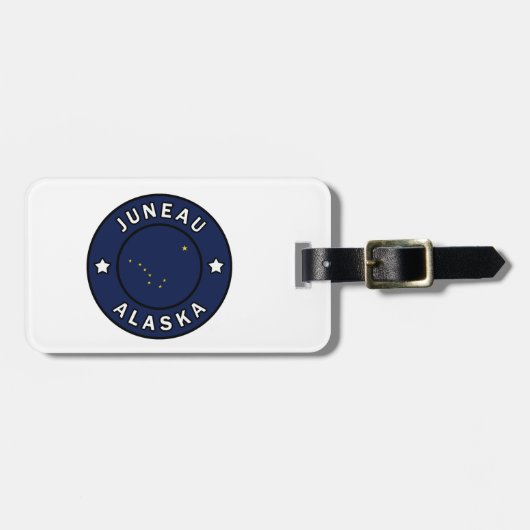 Juneau Alaska Bagagelabel (Voorkant horizontaal)