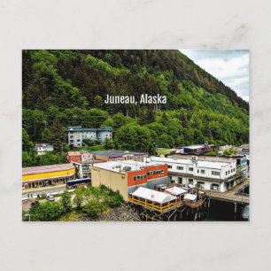 Juneau, Alaska, foto van de stad Briefkaart