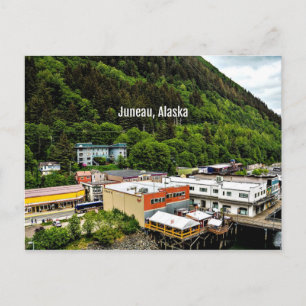 Juneau, Alaska, foto van de stad Briefkaart