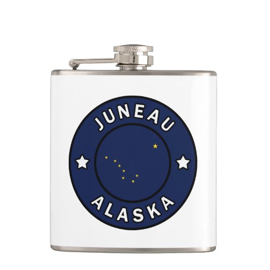 Juneau Alaska Heupfles (Voorkant)