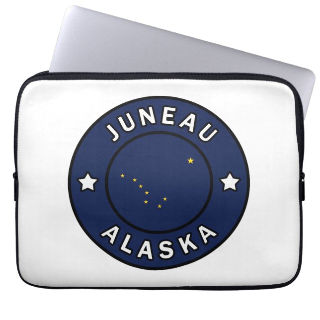 Juneau Alaska Laptop Sleeve (Voorkant)