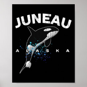 Juneau Alaska Orka Moordwalvis Liefhebber Vakantie Poster