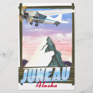 Juneau Alaska reisposter Briefpapier