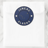 Juneau Alaska Ronde Sticker (Tas)