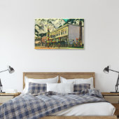 Juneau, Alaska Uitzicht van Old Witch Totem en Nug Canvas Afdruk (Insitu (Slaapkamer))