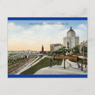 Juneau Park Milwaukee Wisconsin Vintage Briefkaart