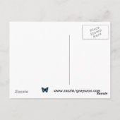 Junebug Love Damask Briefkaart (Achterkant)