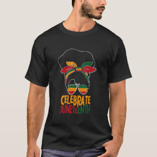Junenth 1865 African Mannen Vrouwen Jongen Meisje T-shirt
