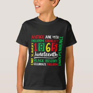 Junenth 1865 dom Afrikaanse mannen en vrouwen van  T-shirt