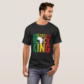 Junenth Black King Voor 'S Junenth T-shirt (Voorkant volledig)