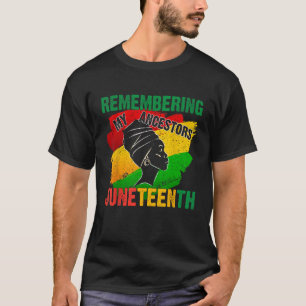 Junenth is de echte onafhankelijkheidsdag 1865 Vri T-shirt