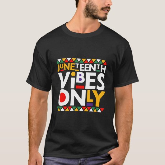Junenth S Only 1865 African American T-shirt (Voorkant)