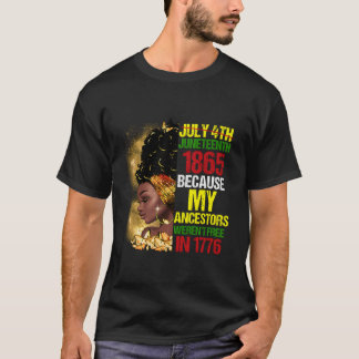Junenth Zwart Omdat Mijn Voorouder Niet Vrij Was 1 T-shirt