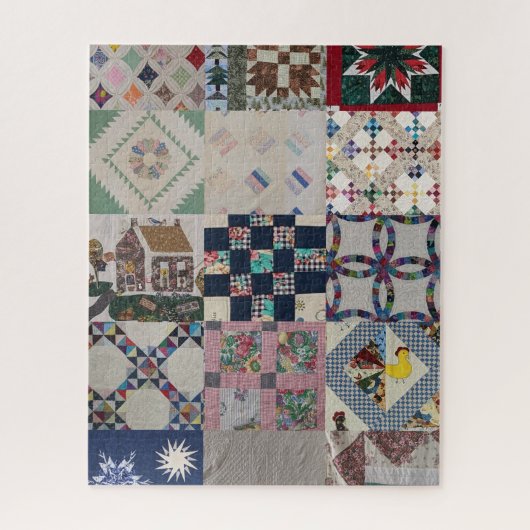 June's Quilt Squares Legpuzzel (Verticaal)