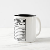 Junetdix Nutrition Facts Mug (Devant droit)