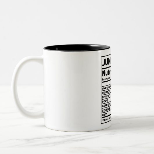 Junetdix Nutrition Facts Mug (Gauche)