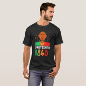 Juneteenth 1865 Afrika Zwart Amerikaans USA Ameri T-shirt (Voorkant volledig)