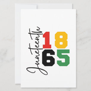 Juneteenth 1865 De echte Onafhankelijkheidsdag Kaart