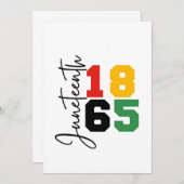 Juneteenth 1865 De echte Onafhankelijkheidsdag Save The Date (Voorkant / Achterkant)