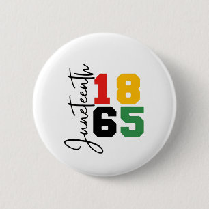 Juneteenth 1865 De Werkelijke Onafhankelijkheidsda Ronde Button 5,7 Cm