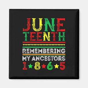 Juneteenth 1865 Herinnering aan mijn voorouders Ju Magneet