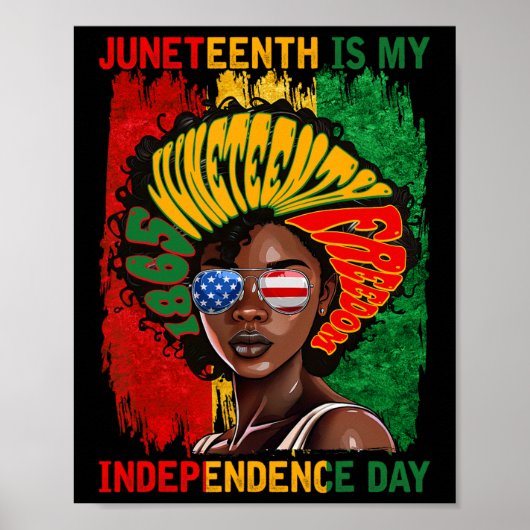 Juneteenth 1865 is mijn Amerikaanse Onafhankelijkh Poster (Voorkant)