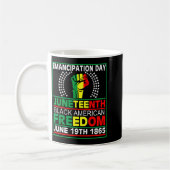 Juneteenth 1865 is onafhankelijkheidsdag zwarte vr koffiemok (Links)