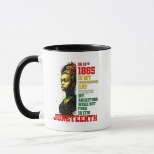 Juneteenth 1865 My Independence Day Pan-Afrikaans Mok