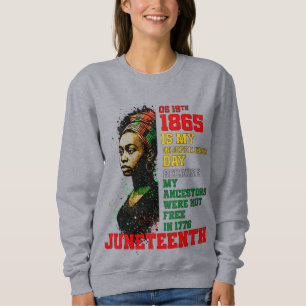 Juneteenth 1865 My Independence Day Pan-Afrikaans Trui